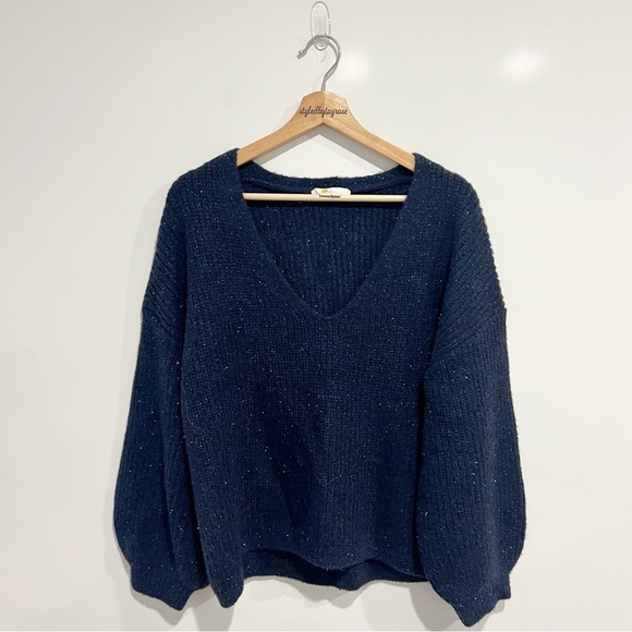 NWOT BODEN Sparkle Ribbed Fluffy Jumper Sweater - Picture 4 of 9